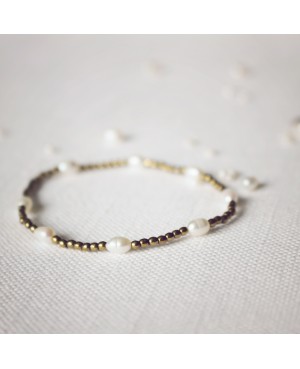 Armband - Perle & Hämatit