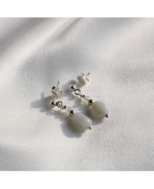Ohrstecker mit Mondsteinen