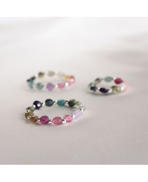 Ring - flache Turmaline