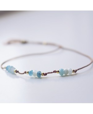 Armband - Aquamarin